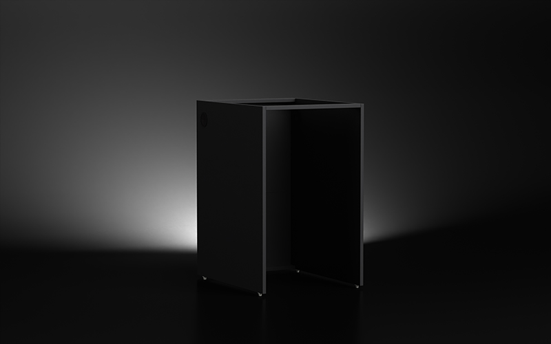 Black-Outdoor-Kitchen-Refrigerator-Cabinet